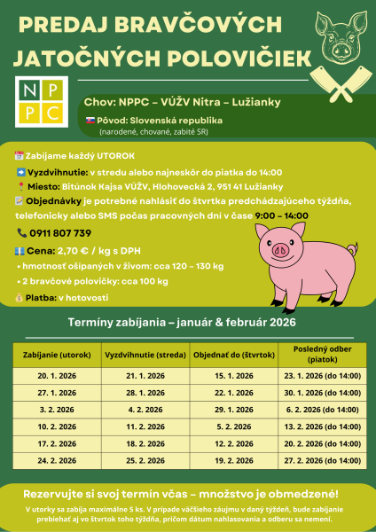 🐖 PREDAJ BRAVČOVÝCH JATOČNÝCH POLOVIČIEK 🐖_png